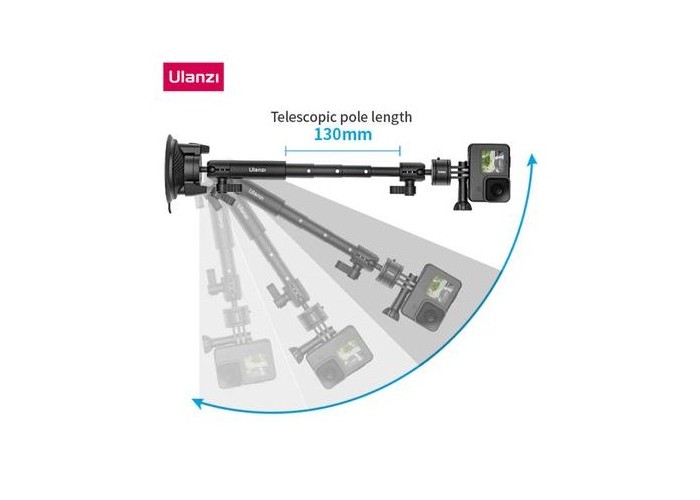 Ulanzi ZJ01 Magnetic Suction Cup Mount for Action Camera Smartphone