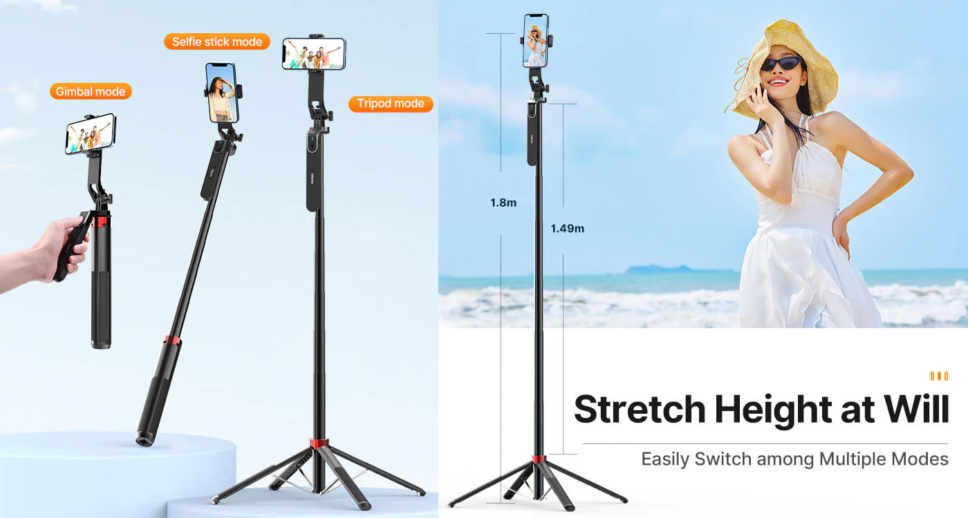 Ulanzi Selfie Stick MA09 for Smartphone & Camera