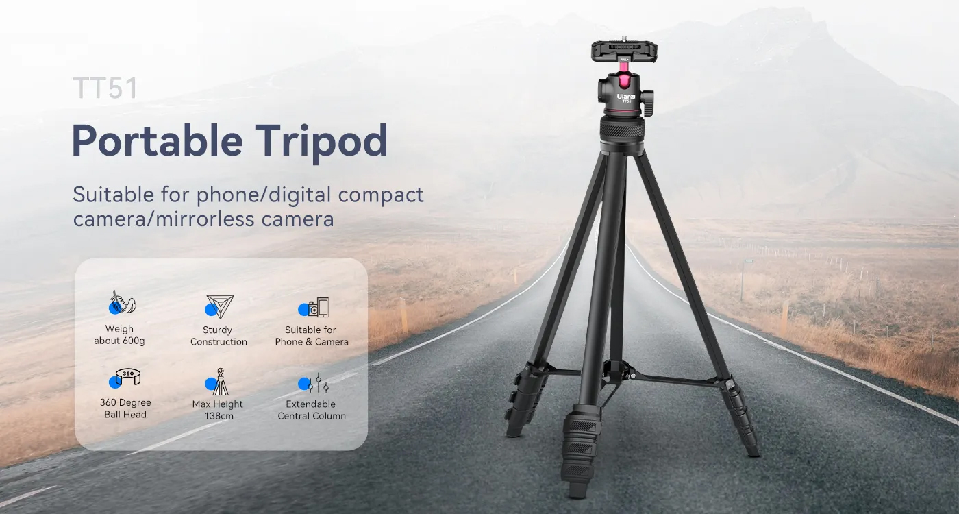 Ulanzi Aluminium Tripod TT51 Ulanzi Aluminium Tripod TT51