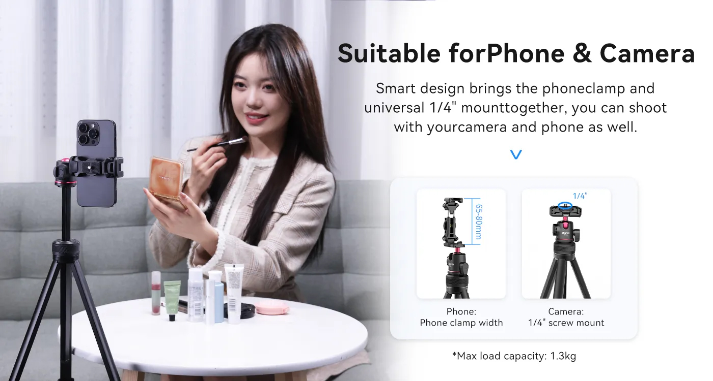 Ulanzi Aluminium Tripod TT51 Ulanzi Aluminium Tripod TT51