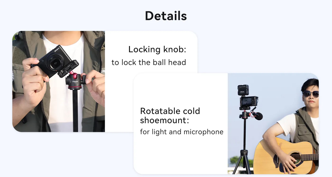 Ulanzi Aluminium Tripod TT51 Ulanzi Aluminium Tripod TT51